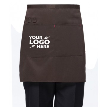 Half Short Waist Apron with Pockets